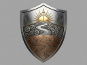 Noble knight shield representing progress journey